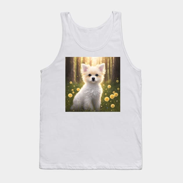 Cute Puppy, Cute Dog Tank Top by Salasala